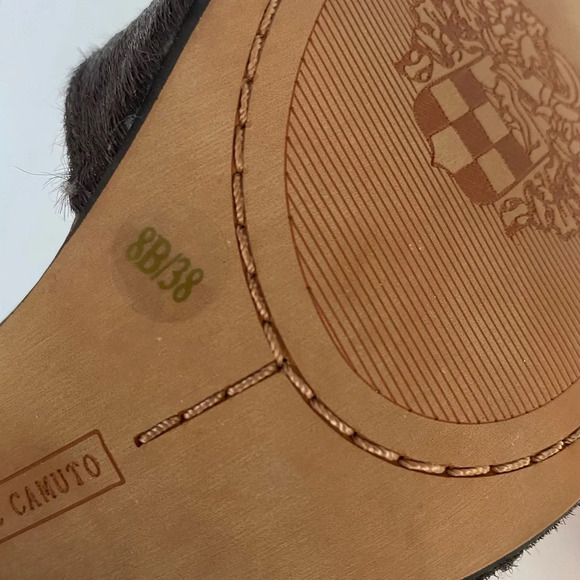 Vince Camuto Gold and Brown Heels - Picture 7 of 7